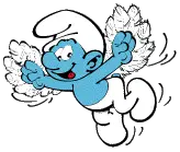 Šmoulové - the flying smurf.gif